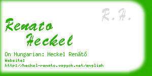 renato heckel business card